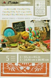 Plantilla adhesiva FolkArt hecha a mano Charlotte 5 7/8"" X 8,25"" Bohemia 028995308963 - Imagen 1 de 2