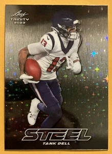 2023 Leaf Trinity Football Tank Dell Steel Stars & Dots Silver SP RC #S-73 Texan - Picture 1 of 2