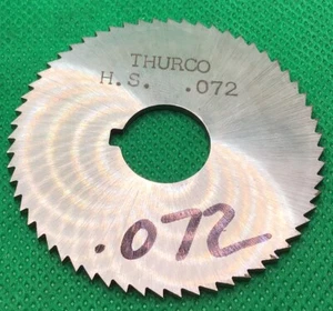 Thurco Slitting Saw Blade .072” X 2 1/4” X 5/8 Hole, Used?, One In This Sale - Picture 1 of 7