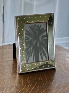 Lenox For Kate Spade Silver Larabee Dot Picture Frame For 4” X 6” Photo - Picture 1 of 7