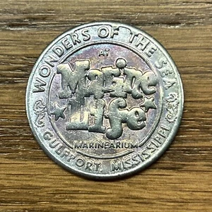 Wonders Of The Sea Gulfport, MS Marine Life Marinearium Good Luck Token (T3) - Picture 1 of 3