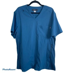 Koi Lite Scrub V-neck Teal Green Size L Stretch Medical Top - Picture 1 of 10