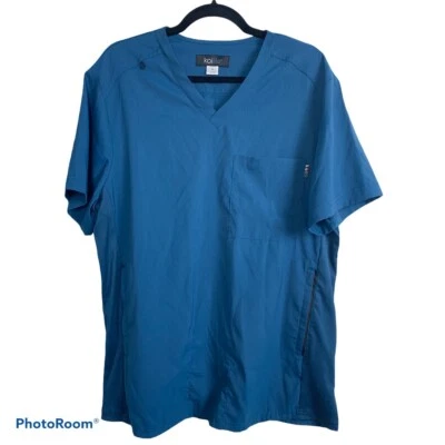 Koi Lite Scrub V-neck Teal Green Size L Stretch Medical Top - Image 1 of 4