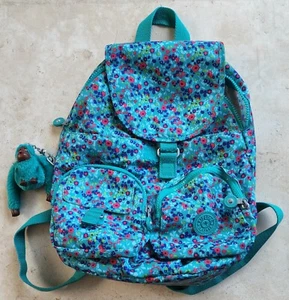 Kipling Firefly Rucksack im Garten Blumen Jade BP3839 - Bild 1 von 8