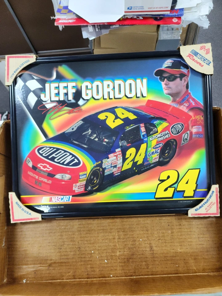 Jeff Gordon #24 Framed Poster 20"x16" NASCAR - Image 1 of 1