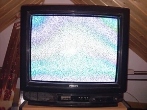 Phillips CRT-Farbfernseher, funktionsfähig, Phillips CRT color TV vintage gaming - Zdjęcie 1 z 8