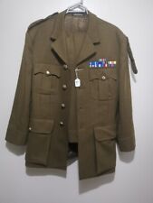 ARMY OFFICER UNIFORM JACKET with trouser WWII SOLDIER MILITARY 1960S - see notes