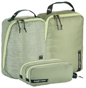 Eagle Creek Pack It Overnight Packing Cube Set 3 Pk Isolate, Reveal, Mossy Green - Picture 1 of 7