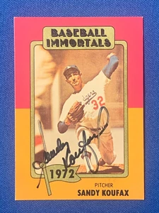 Sandy Koufax HOF Autographed Immortals Baseball Card #131 LA DODGERS PSA DNA - Picture 1 of 4