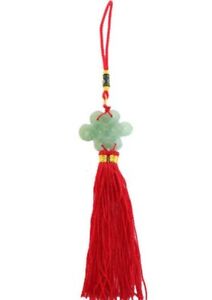 Feng Shui Chinese Jade Mystic Knot Lucky Charm