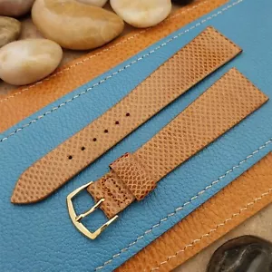 Vintage 22mm Speidel Brown Karung Snake Long unbenutzt Classic Tapered Watch Band - Bild 1 von 4