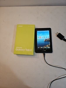 Samsung Galaxy Tab E 16GB Black (Verizon) SM-T377V - Pre Owned Powers Up AS IS - Picture 1 of 7