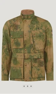 BELSTAFF X NIGEL CABOURN WAXED CAMO SMALL TRIALMASTER TRIBUTE  JACKET - Picture 1 of 10