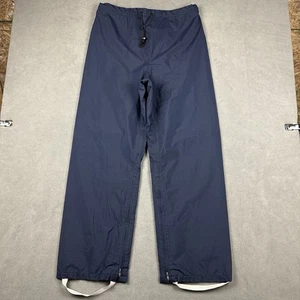 Vintage 10X Goretex Pants Mens Large Blue Waterproof Rainwear Ankle Zip Snow GUC - Picture 1 of 17