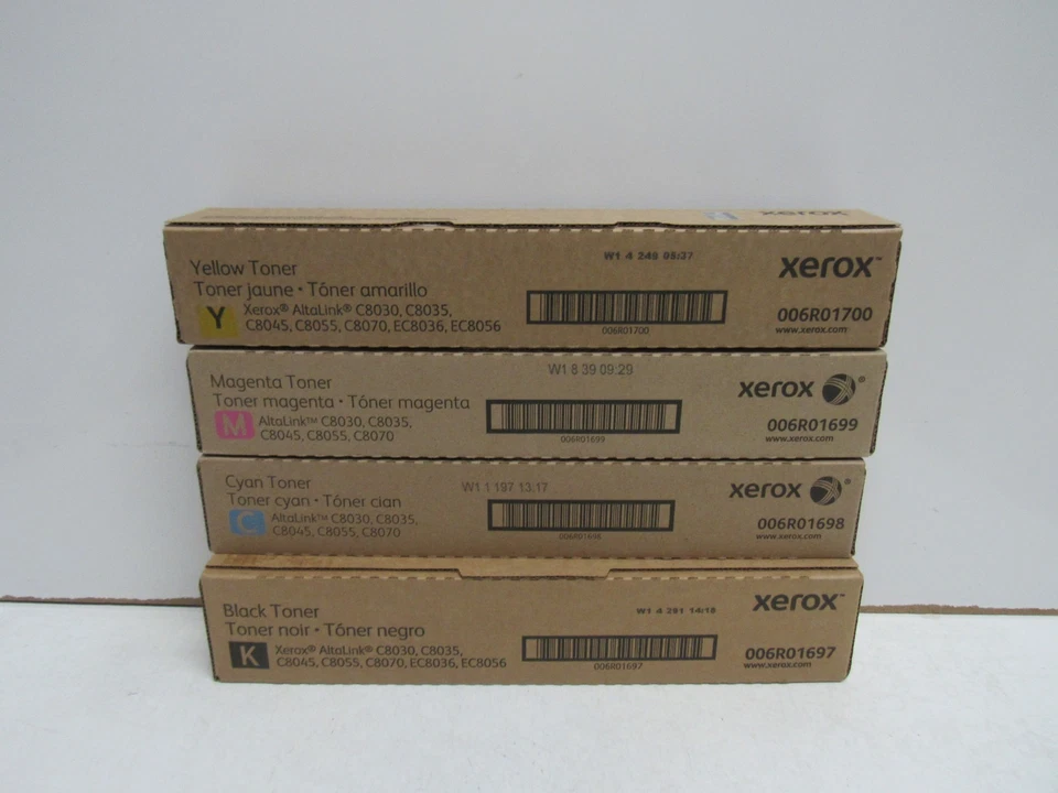 LOTE DE 4! GENUÍNO XEROX 006R01697/006R01698/006R01699/006R01700 (ALTALINK C8030) - Imagem 1 de 1