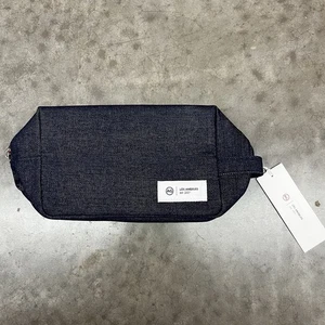 Borsa cosmetica AG Adriano Goldschmied toilette custodia denim blu NUOVA - Foto 1 di 4