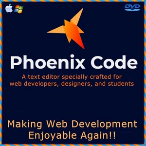Phoenix Code Text Editor | Coding | HTML Editor | FREE SHIPPING | DVD - Picture 1 of 6