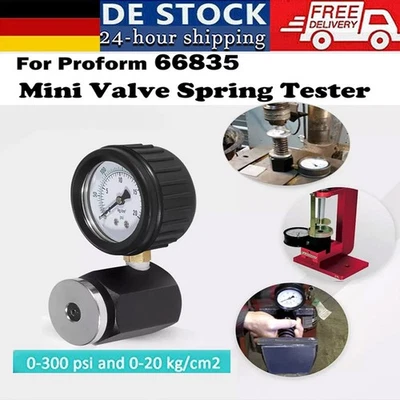 OHNE MARKENBEZEICHNUNG 66835 Mini Valvola Universale Tester Molla per Molla Valvola Incrementi 0-300LB/5LB