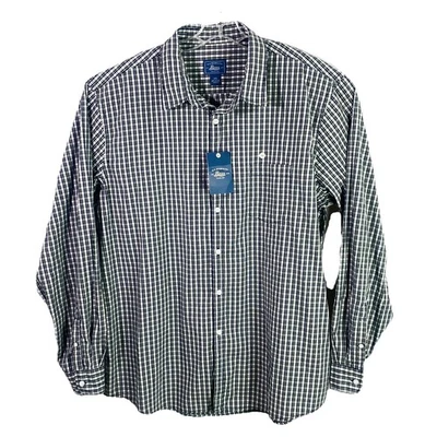 G.H. Bass & Co ShirtMens 2XL Long Sleeve Blue Plaid Button Up 100% Cotton NWT - Image 1 of 4