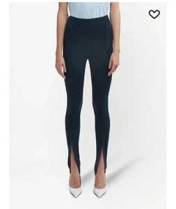 Wardrobe NYC Front Zipped Leggings Navy Small New - Picture 1 of 11