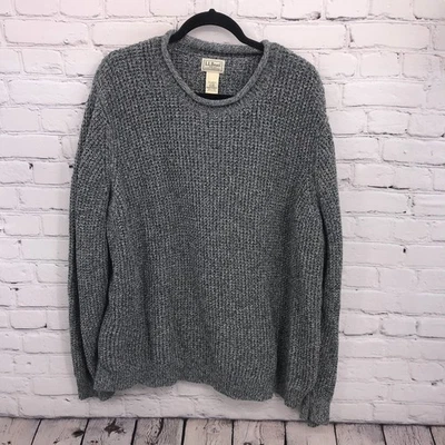 Suéter básico informal manga larga gris extra grande LL Bean Top para mujer Foto 1 de 4