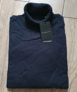 Bugatti Co. Cashmere Kaschmir Rollkragen Pullover 3XL Navyblue Blau zu Boss... - Picture 1 of 3