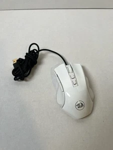REDRAGON Griffin M602AW-RGB 7200DPI LED Wired Optical Gaming Mouse White - Picture 1 of 4