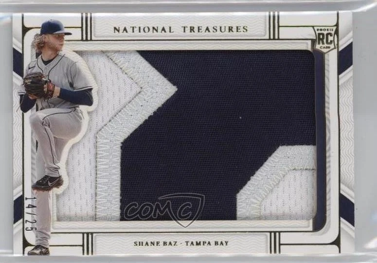 2022 Panini National Treasures Rookie Silhouettes Gold /25 Shane Baz #RS-SB RC - Image 1 of 2
