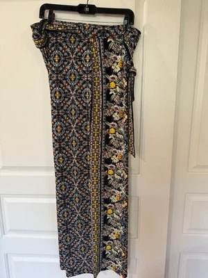 Pantalón jersey mate pierna ancha WHBM White House Black Market nuevo con etiquetas CAPRI EDGE L Foto 1 de 4