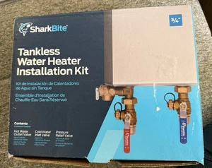 Tankless Water Heater Valves Installation Kit 3/4” Sharkbite - Picture 1 of 4