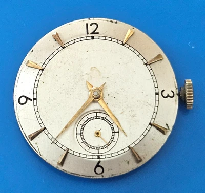 CROTON E3R C1000 17J Watch Movement (BALANCE RUNS WHEN ROTATED)  lot725 - Image 1 of 3