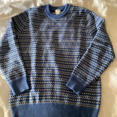 jcrew crewcuts blue fairisle size 12-14 sweater - Image 1 of 4