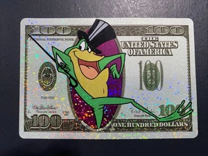 Looney Tunes Michigan J Frog Vending Machine Sticker 100 Dollar Bill - Picture 1 of 6