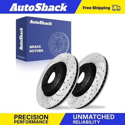 Front Drilled Slotted Brake Rotors for Ford Taurus Flex 2011-2019 Explorer Foto 1 de 4