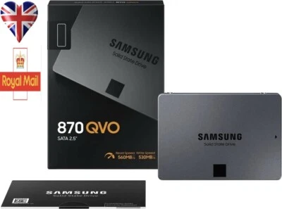 Unidad de estado sólido Samsung 870 EVO 2TB SSD 2.5" MZ-77E2T0 totalmente nueva + lote en caja