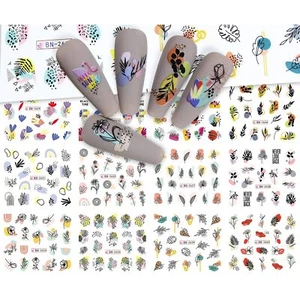 12 Sheets Ocean Nail Water Transfer Decals Cute Sea Creature Summer Nail Decals - Picture 1 of 8