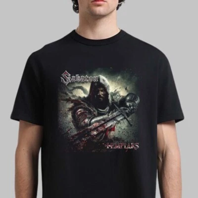 2025 Sabaton Templars Nueva Música Arte Unisex Camiseta Todas las Tallas S-4XL Fan Regalo Foto 1 de 4