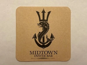 Midtown Oyster Bar Coaster Stella Artois Cardboard Drink Newport Rhode Island RI - Picture 1 of 3