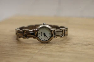 Bulova Watch Women 19mm Silver Tone MOP Dial 96L90 2005 New Battery 6" - Picture 1 of 6