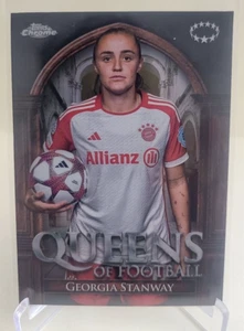 2023-24 TOPPS CHROME WOMENS UEFA GEORGIA STANWAY QUEENS OF FOOTBALL QF-5 - Picture 1 of 2