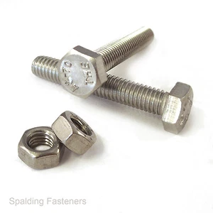 M2(2mmØ) M2.5(2.5mmØ) A2 Stainless Steel Hex Head Fully Threaded Bolts + Nuts - Picture 1 of 1