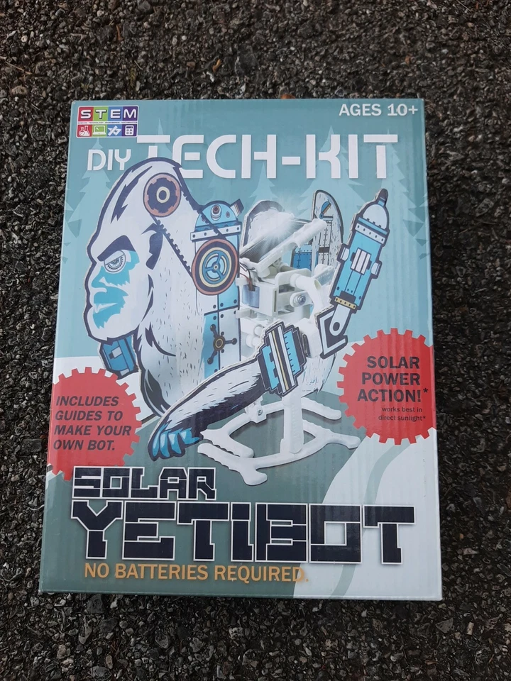 DIY Tech Kit Solar YetiBot - Build Your Own Yeti Robot Solar Powered Action New - Image 1 of 1
