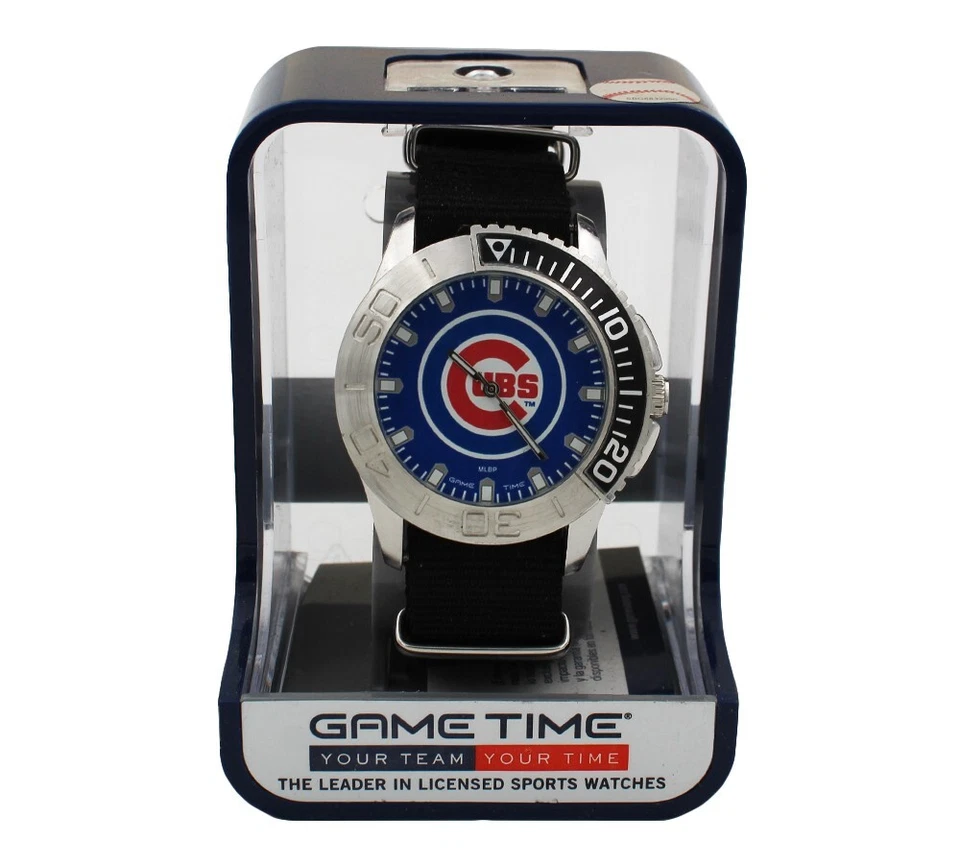 Chicago Cubs Officially Licensed MLB Men's Game Time Starter Watch - Image 1 of 1