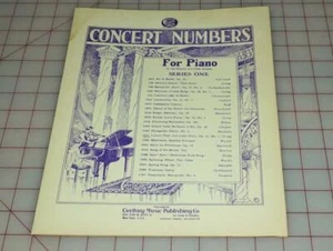 Vtg Century Certified Edition Sheet Music Concert Numbers For Piano Series 1 - Picture 1 of 1