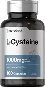 L Cisteina 1000Mg 100 Capsulas De Polvo Suplemento Sin Omg Sin Gluten - Picture 1 of 1