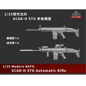 Rifle Automático 1/35 Moderno OTAN SCAR-H STD 2 Tipo 6 Juegos Impresión 3D - Imagen 1 de 2