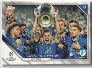 Topps 1st First Edition 2022 Champions League Card No. 45 2020/21 Title Winners - Picture 1 of 2