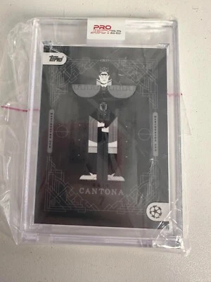 Topps Project 22 - Eric Cantona - Grey Parallel 14/22 - By Neil Stevens - Image 1 of 3