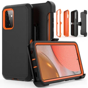 Hülle für Samsung Galaxy A12 A32 A52 5G A02S Stoßfest Defender Cover + Gürtelclip - Bild 1 von 72