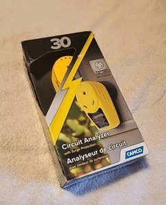 Camco 55311 Yellow Power Grip 30A/125V RV Electrical Circuit Analyzer Adapter - Picture 1 of 7